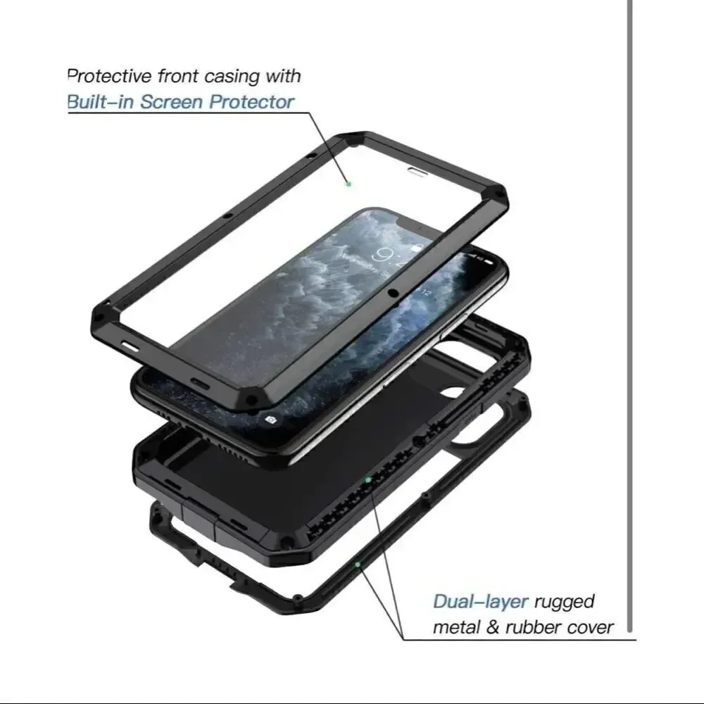 Lanhiem Armoured Metal Case for iPhone 11 Pro